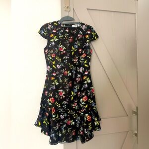 Likely Floral Print mini dress